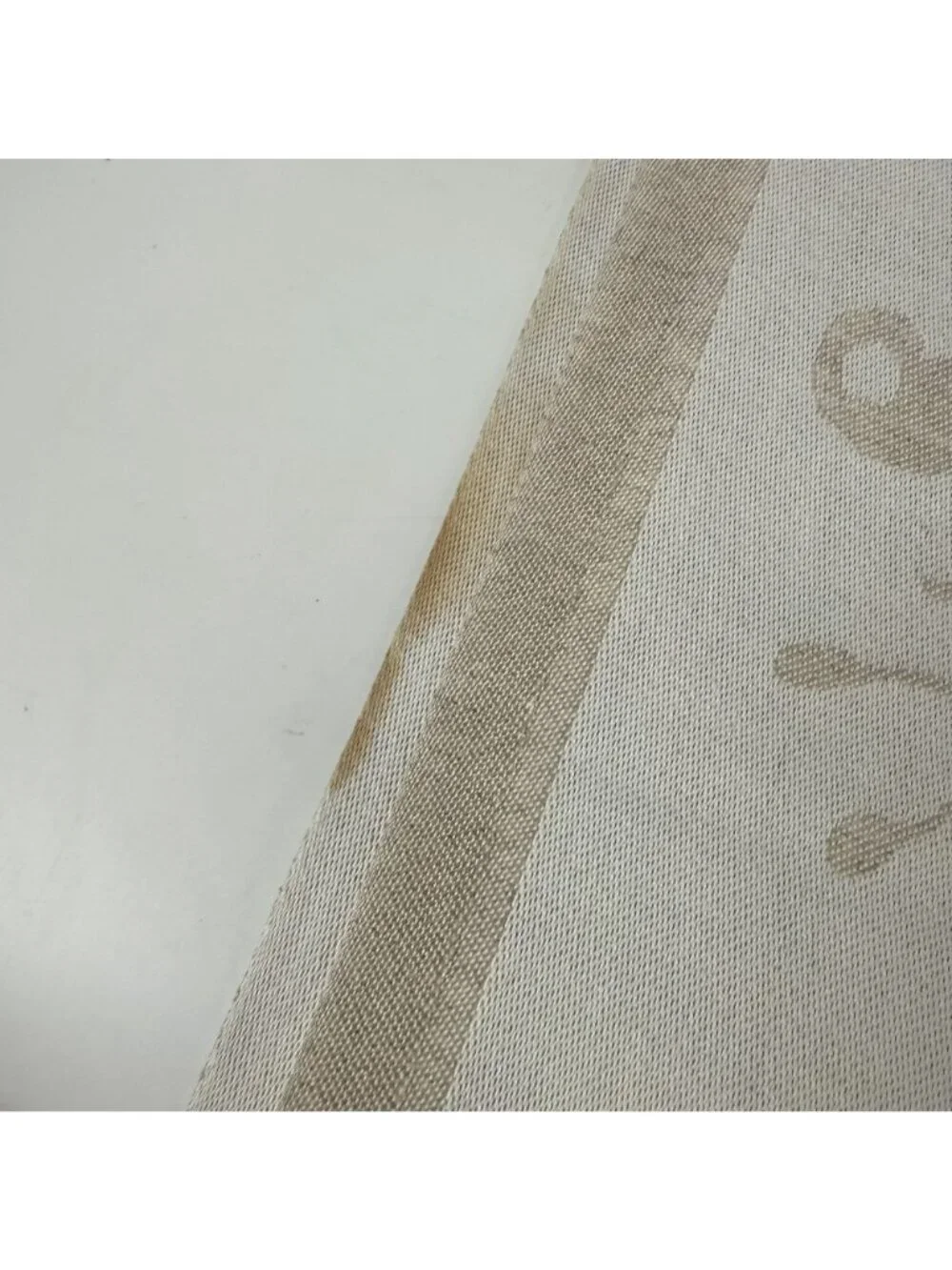 Ekelund Beige Sea Life Cotton Linen Table Runner 15 x 26 Neutrals